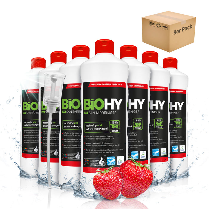 BiOHY sanitary cleaner, bathroom cleaner, limescale remover, bathroom cleaner