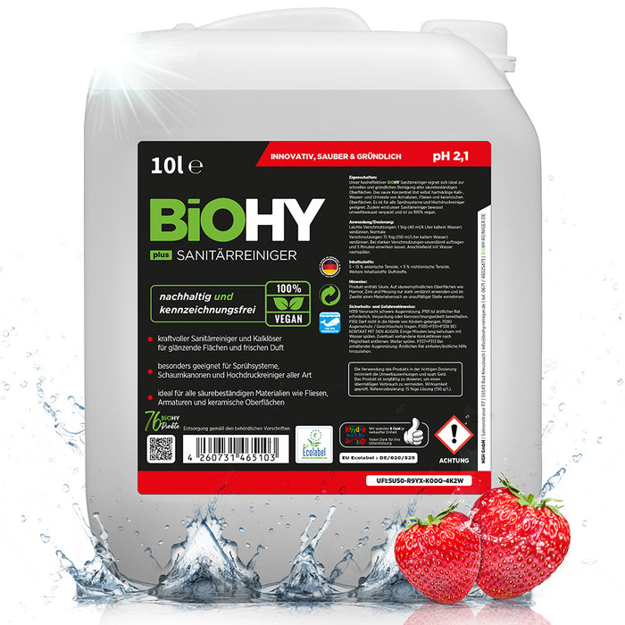 BiOHY sanitary cleaner, bathroom cleaner, limescale remover, bathroom cleaner