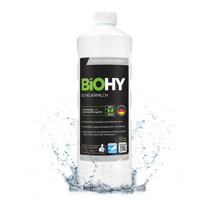 BiOHY scouring milk, scouring agent, cleaner for kitchen and bathroom, cleaning milk