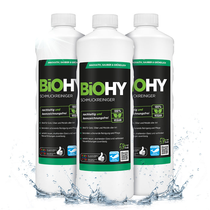 BiOHY jewelry cleaner, ultrasonic jewelry cleaner, cleaner for silver jewelry and gold, organic concentrate