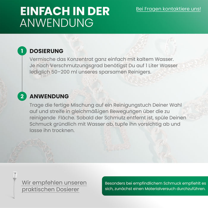 BiOHY jewelry cleaner, ultrasonic jewelry cleaner, cleaner for silver jewelry and gold, organic concentrate