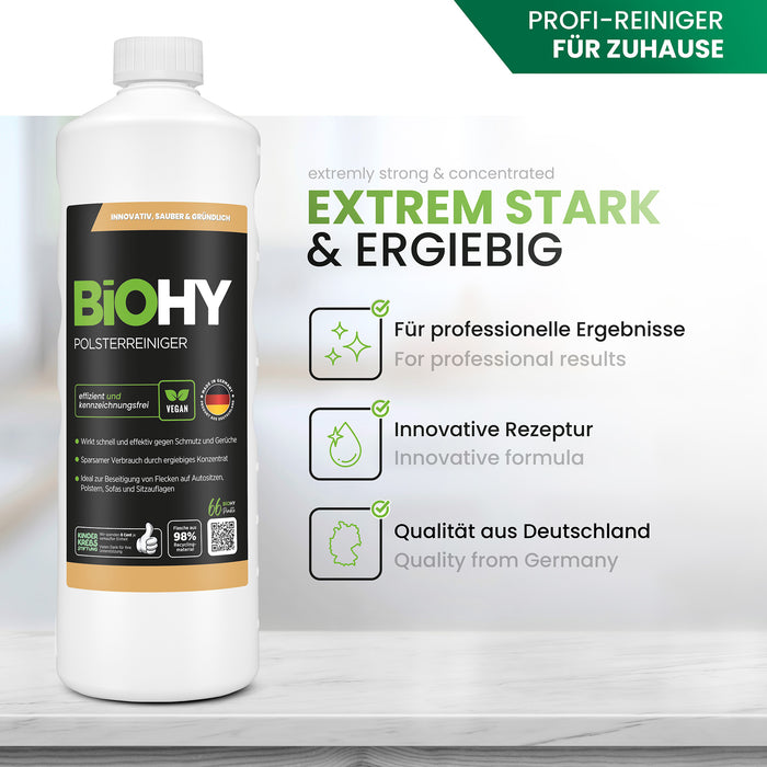 BiOHY upholstery cleaner, textile cleaner, upholstery cleaning agent, sofa cleaner