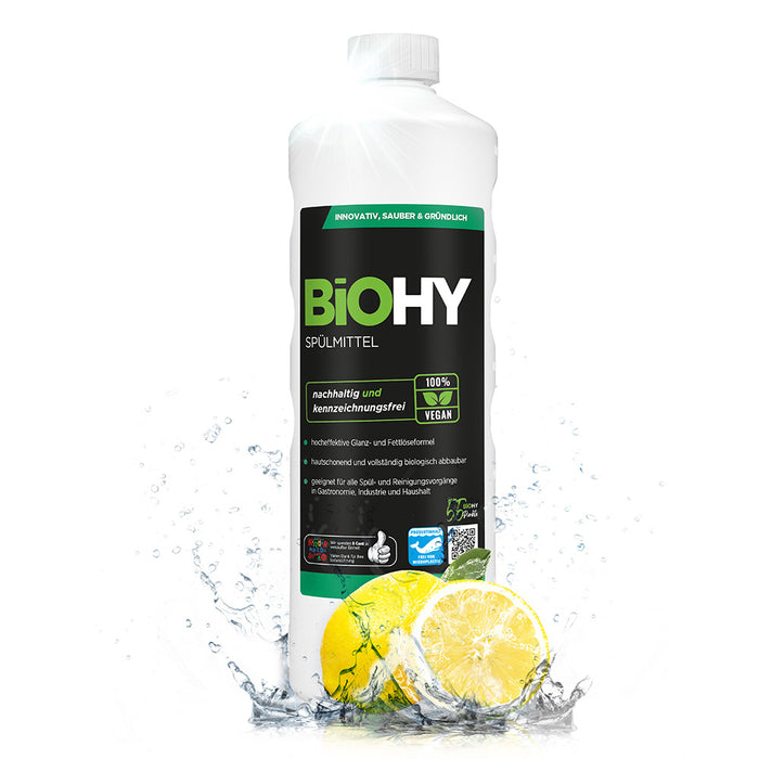 BiOHY washing-up liquid, dishwashing liquid, hand washing-up liquid, dishwashing liquid