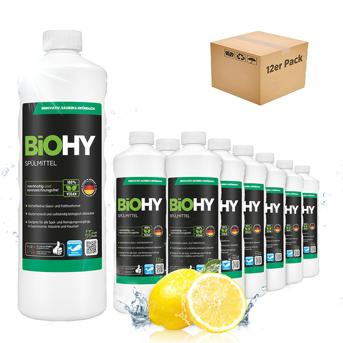 BiOHY washing-up liquid, dishwashing liquid, hand washing-up liquid, dishwashing liquid
