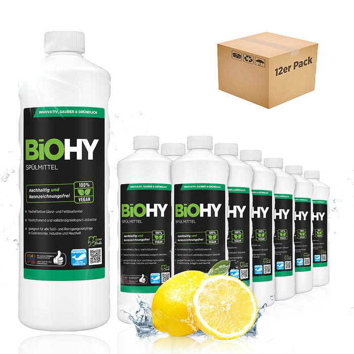 BiOHY washing-up liquid, dishwashing liquid, hand washing-up liquid, dishwashing liquid
