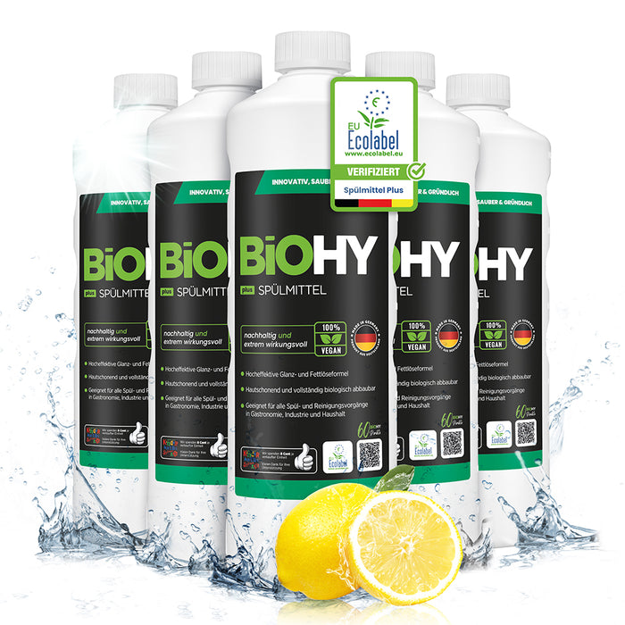 BiOHY washing-up liquid, dishwashing liquid, hand washing-up liquid, dishwashing liquid