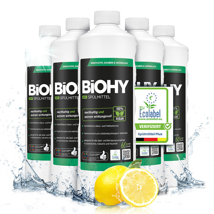 BiOHY washing-up liquid, dishwashing liquid, hand washing-up liquid, dishwashing liquid