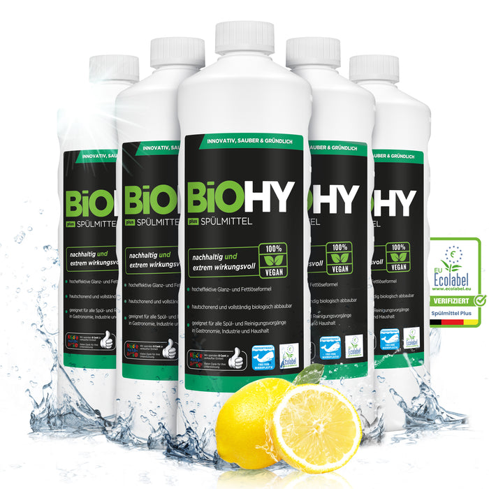 BiOHY washing-up liquid, dishwashing liquid, hand washing-up liquid, dishwashing liquid