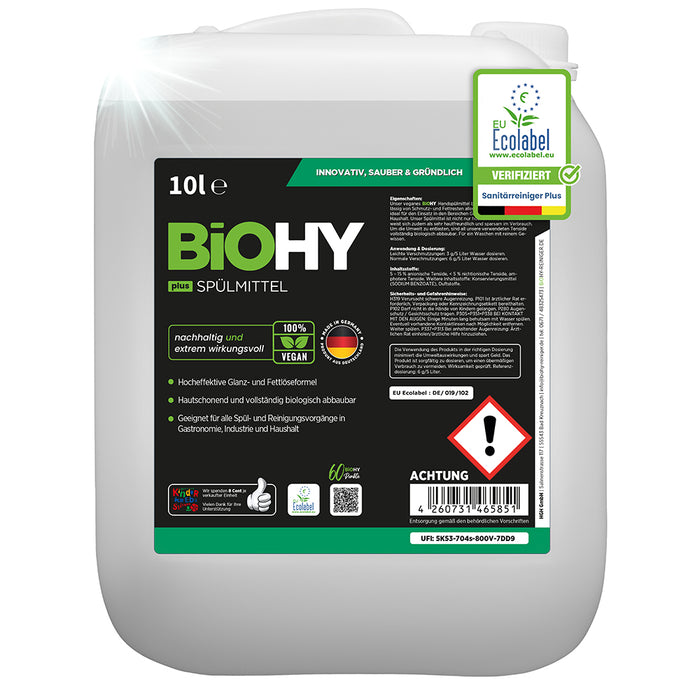 BiOHY washing-up liquid, dishwashing liquid, hand washing-up liquid, dishwashing liquid