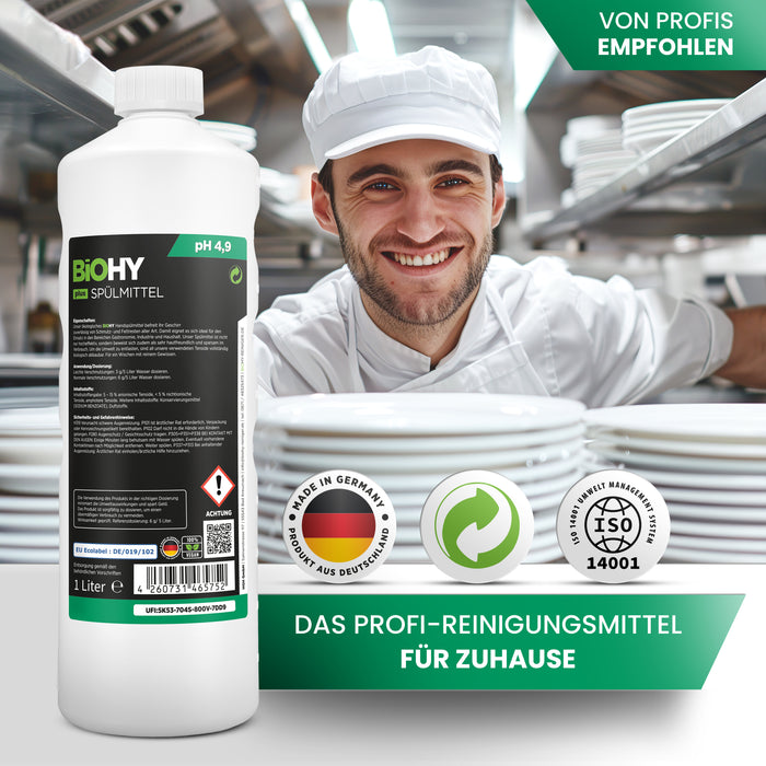 BiOHY washing-up liquid, dishwashing liquid, hand washing-up liquid, dishwashing liquid