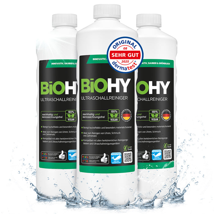 BiOHY ultrasonic cleaner, ultrasonic bath cleaner, ultrasonic cleaning agent, cleaner for ultrasonic device