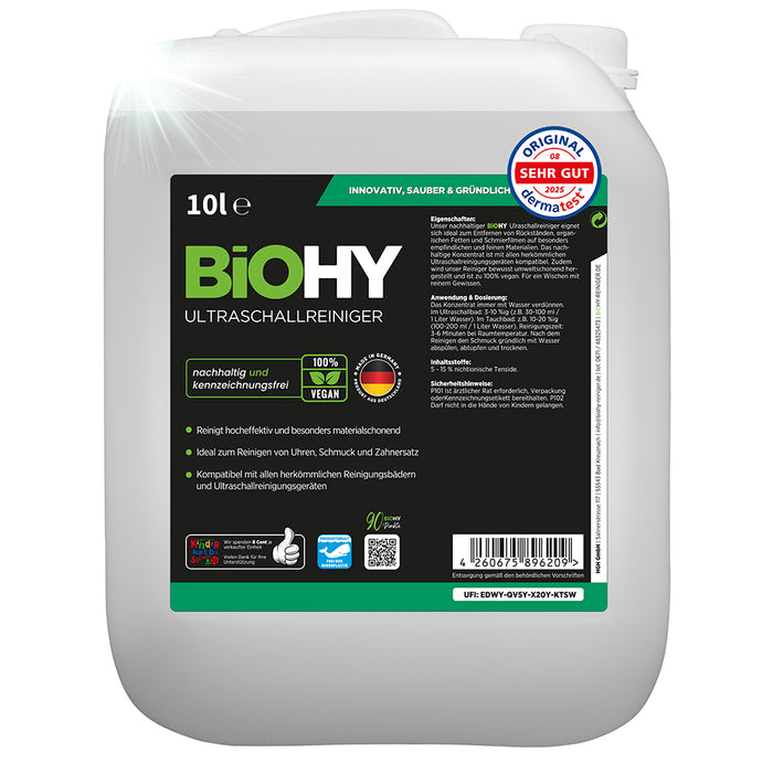 BiOHY ultrasonic cleaner, ultrasonic bath cleaner, ultrasonic cleaning agent, cleaner for ultrasonic device