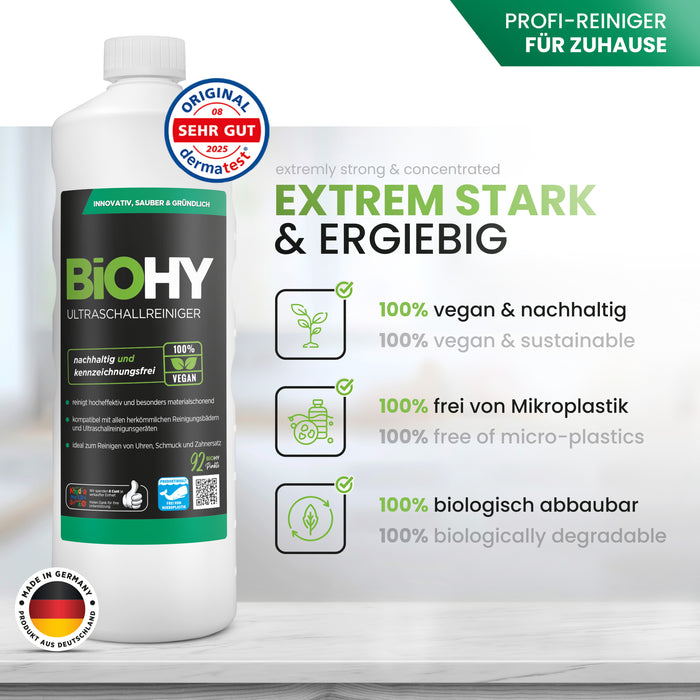 BiOHY ultrasonic cleaner, ultrasonic cleaner, glasses cleaner, organic concentrate, B2B