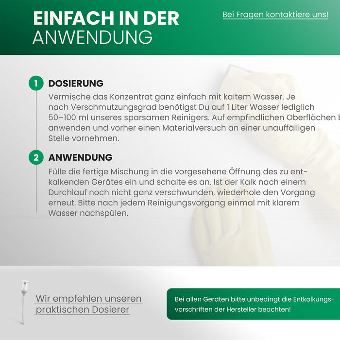 BiOHY universal descaler, descaler, organic limescale remover, limescale cleaner