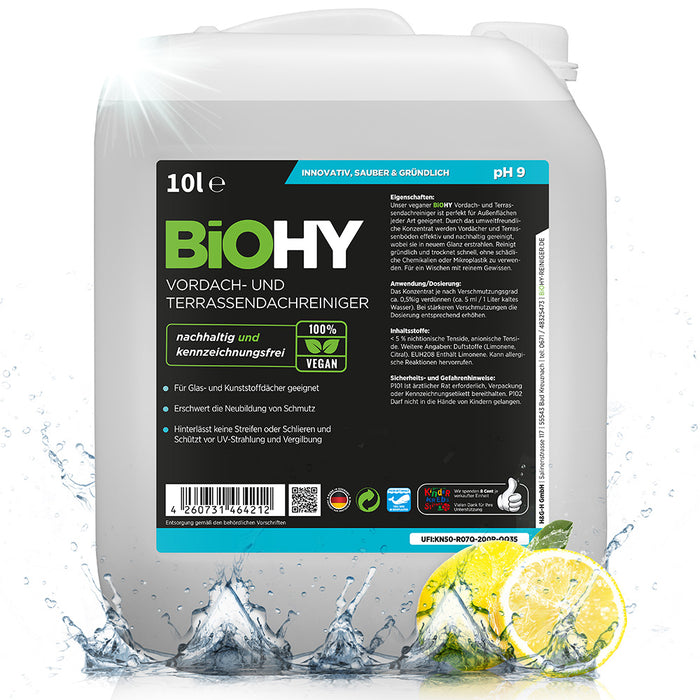 BiOHY canopy and patio roof cleaner, patio cleaner, canopy cleaner, algae remover