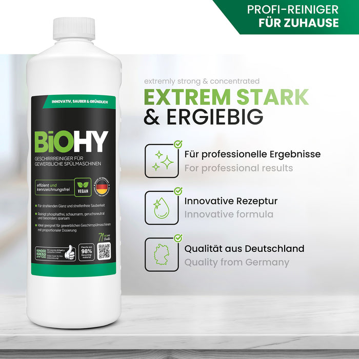 BiOHY Dishwashing Detergent, Dishwashing Liquid, Dishwashing Liquid, Organic Concentrate