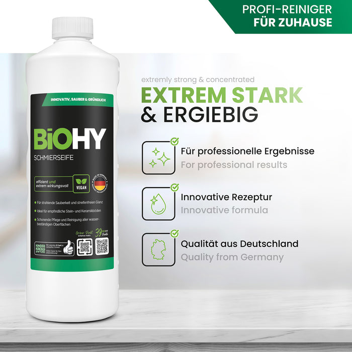 BiOHY Schmierseife – umweltfreundlich, vegan & Made in Germany (Vorteile auf einen Blick)