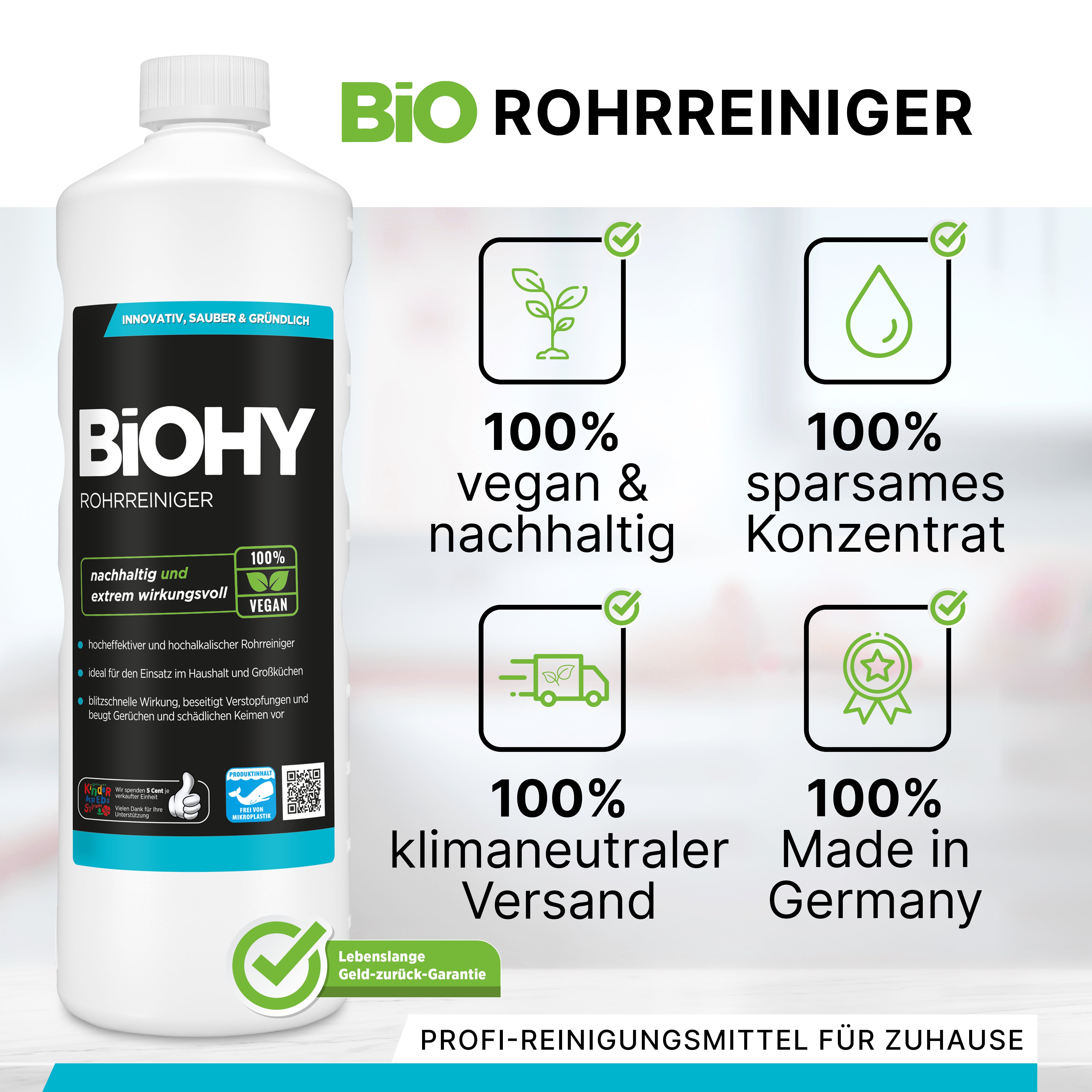 BiOHY pipe cleaner, drain cleaner, raw-free agent, professional concentrate