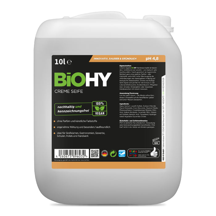 BiOHY cream soap, skin-friendly and phosphate-free, B2B