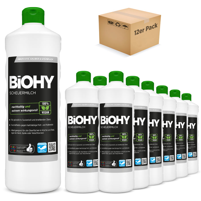 BiOHY scouring milk, stove cleaner, kitchen cleaner, cleaning milk, B2B